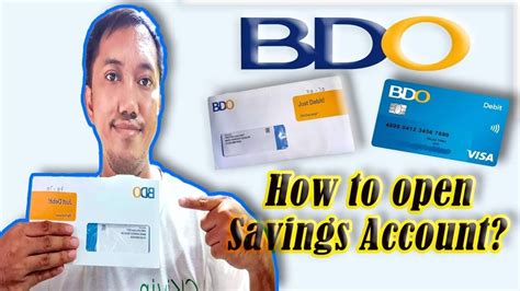 bdo savings account requirements|How to open BDO Savings Account and What are the .
